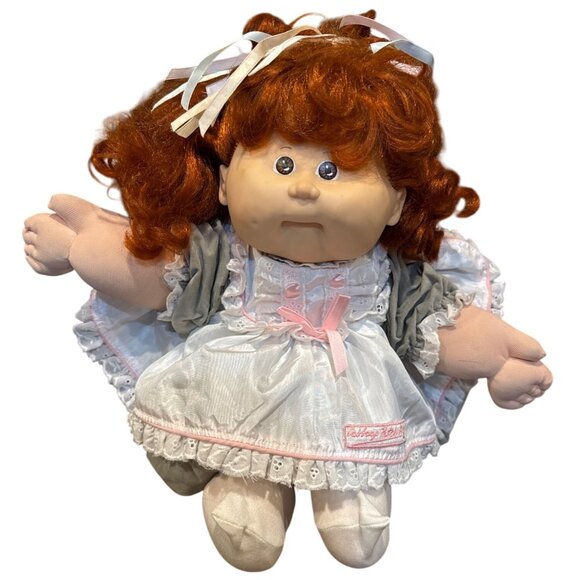 Vintage Talking Cabbage Patch Kids Doll Red Hair Brown Eyes T-8 1987 Coleco